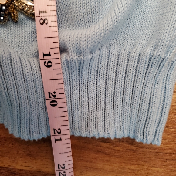 Le Lion Cardigan Size Medium Tie Front - Picture 7 of 10